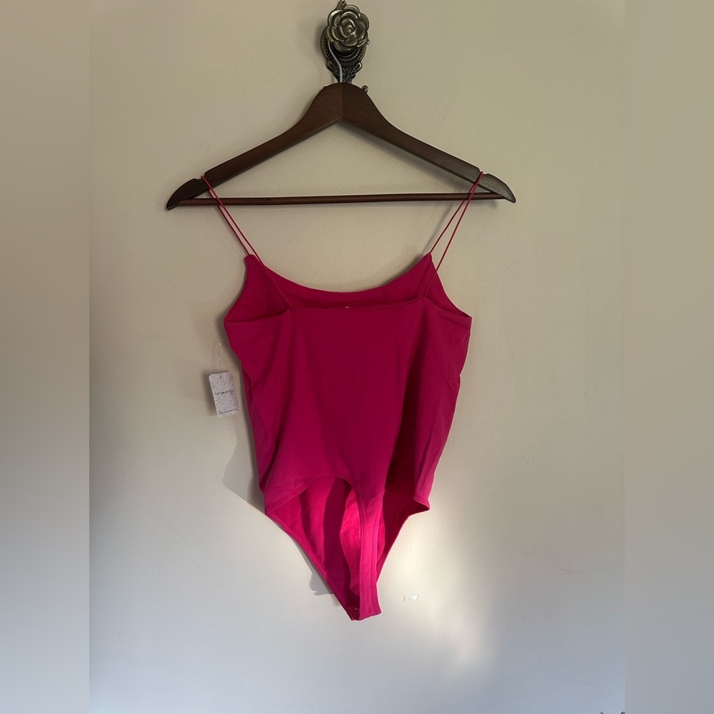 Free People Intimately “Offline” Bodysuit 💕 Magenta M/L — NWT (No Hygienic Line - Picture 5 of 7